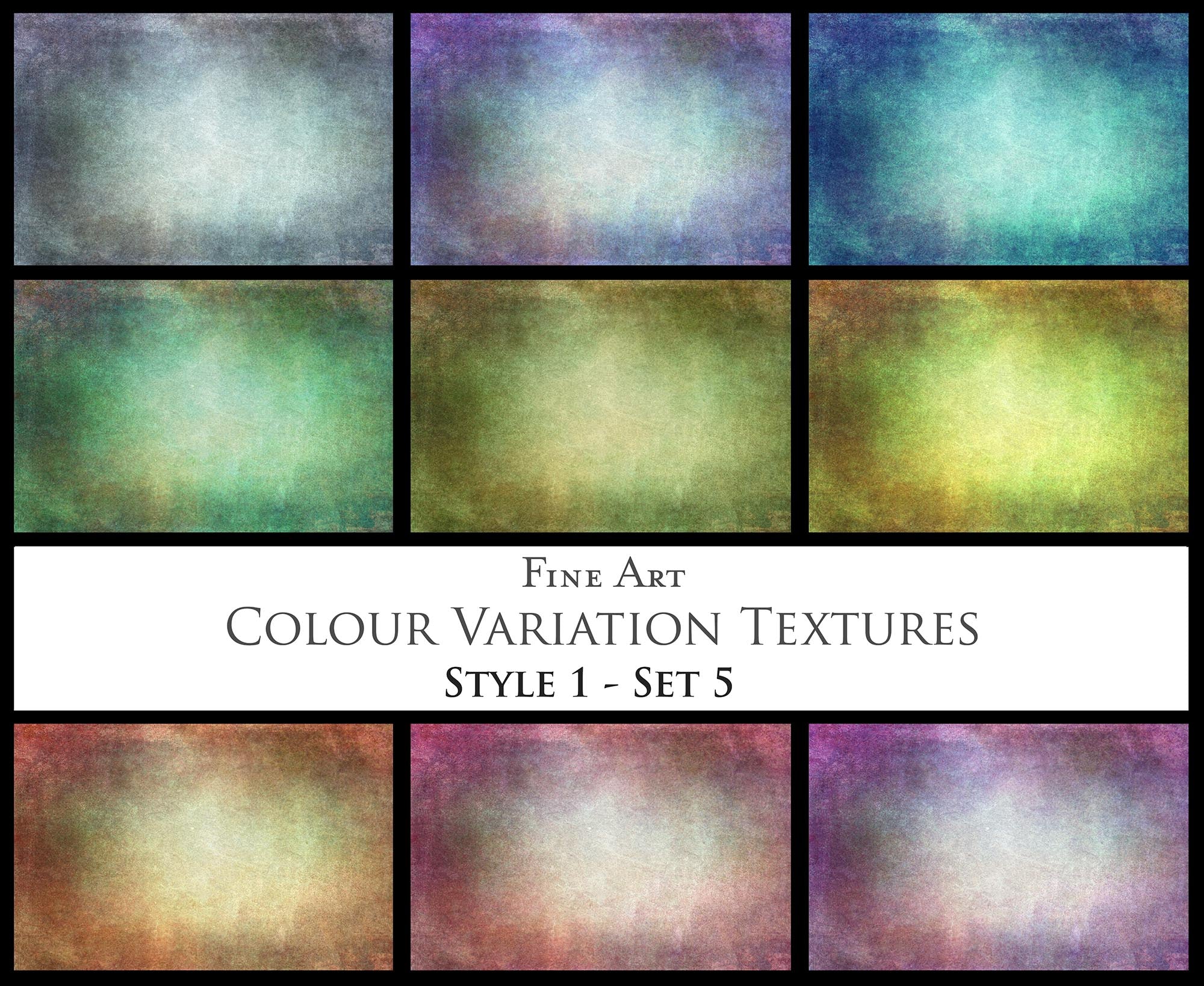 36 Fine Art TEXTURES - COLOR VARIATIONS Set 5